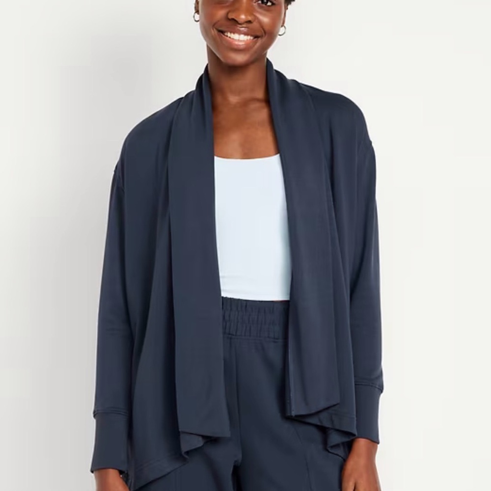 Old Navy Dusk Navy Live In Open Cardigan medium